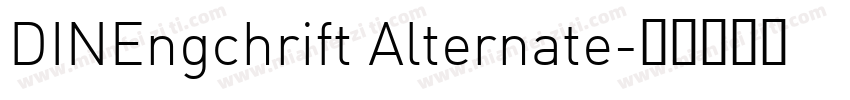 DINEngchrift Alternate字体转换